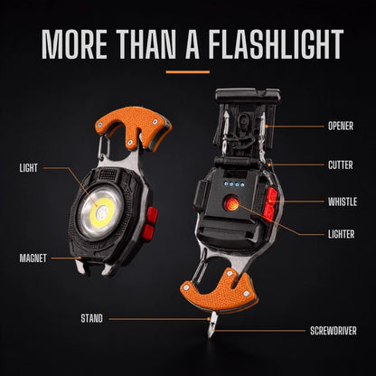 💡8-in-1 Multifunctional Keychain Flashlight🔦🌈
