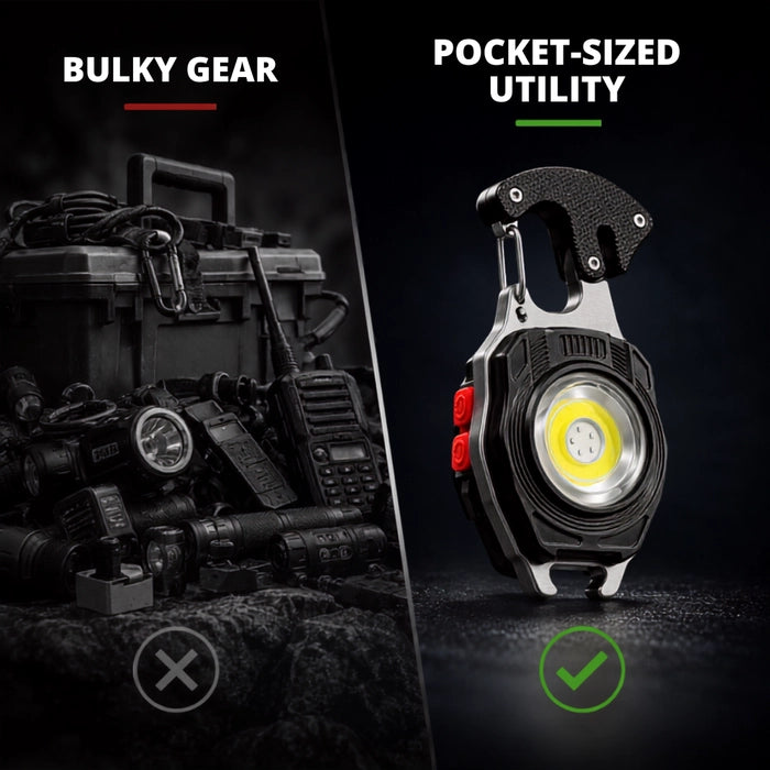 💡8-in-1 Multifunctional Keychain Flashlight🔦🌈
