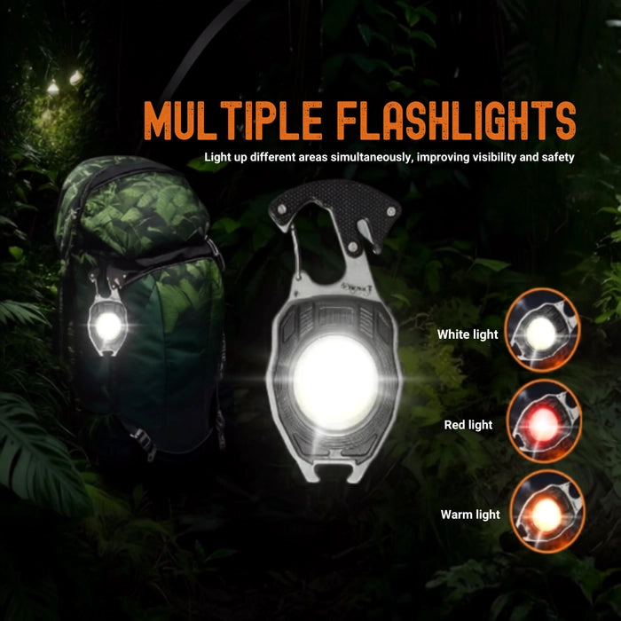 💡8-in-1 Multifunctional Keychain Flashlight🔦🌈