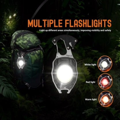 💡8-in-1 Multifunctional Keychain Flashlight🔦🌈